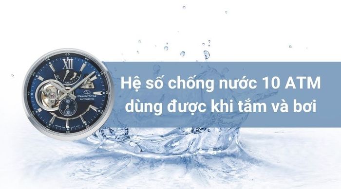 hệ số chống nước 10 ATM