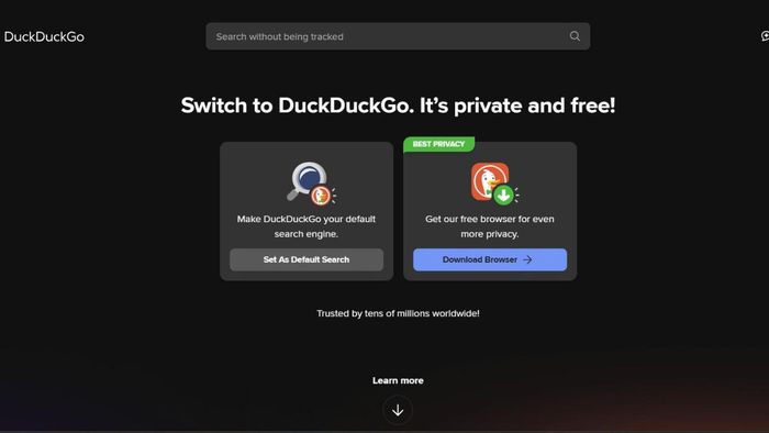 Tải DuckduckGo trên máy tính thông qua truy cập trực tiếp