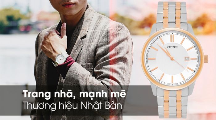 Đồng hồ Nam Citizen BI1054-55A có thiết kế trang nhã