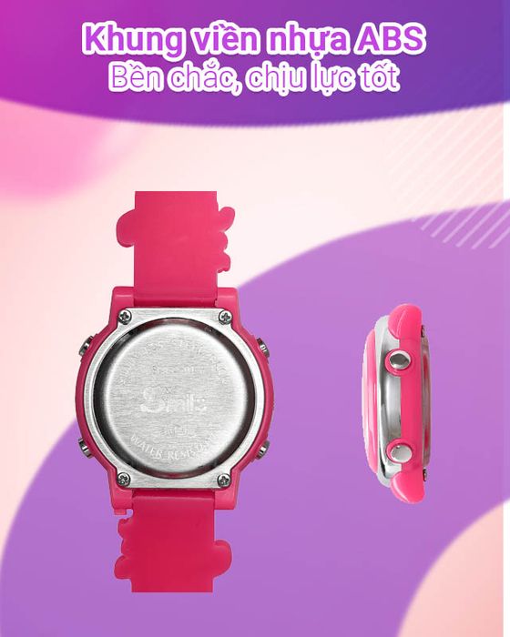 Đồng hồ Trẻ em Smile Kid SL052-01 có khung viền nhựa bền chắc