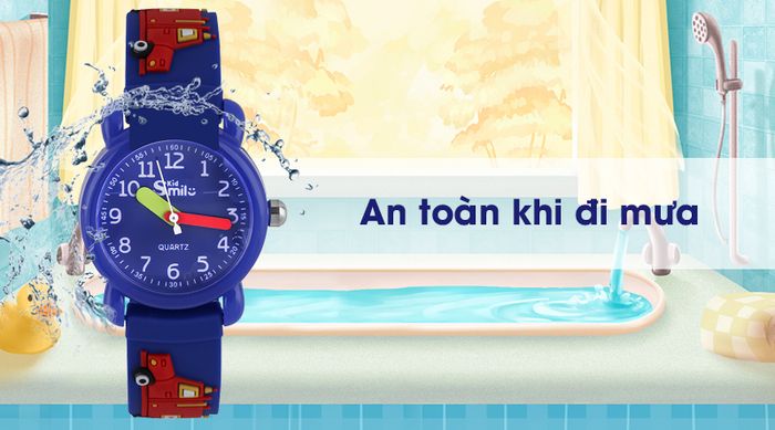 Đồng hồ trẻ em Smile Kid SL025-01 có hệ số chống nước 3 ATM