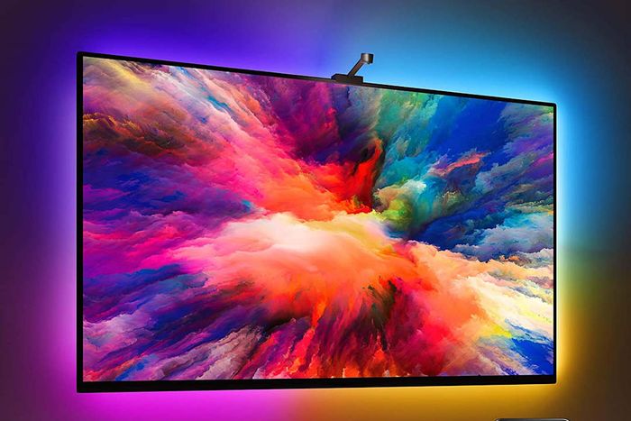 A television enhanced with LED backlights.