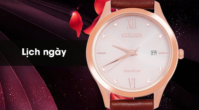 Đồng hồ nữ Citizen EW2533-11X có lịch ngày tiện lợi
