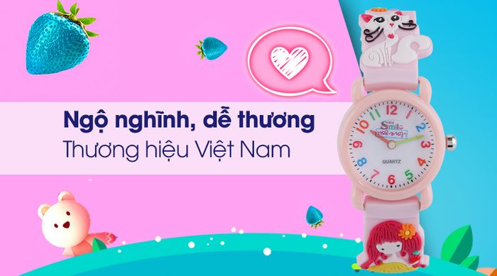 Đồng hồ trẻ em Smile Kid SL027-01 mang nét đáng yêu
