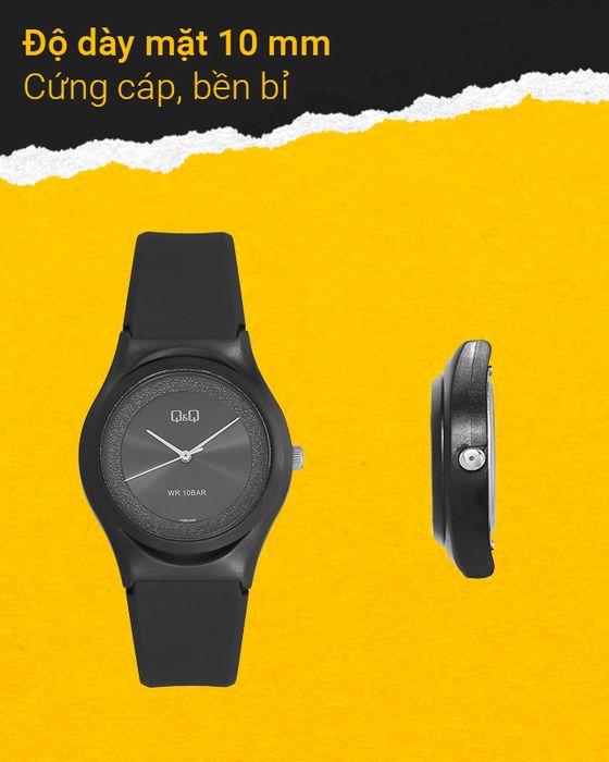 Đồng hồ Nữ Q&Q VQ86J029Y cứng cáp, chắc chắn