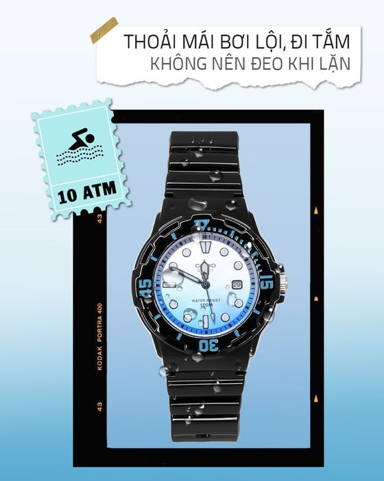 Đồng hồ Nữ Casio LRW-200H-2EVDR có hệ số chống nước 10 ATM