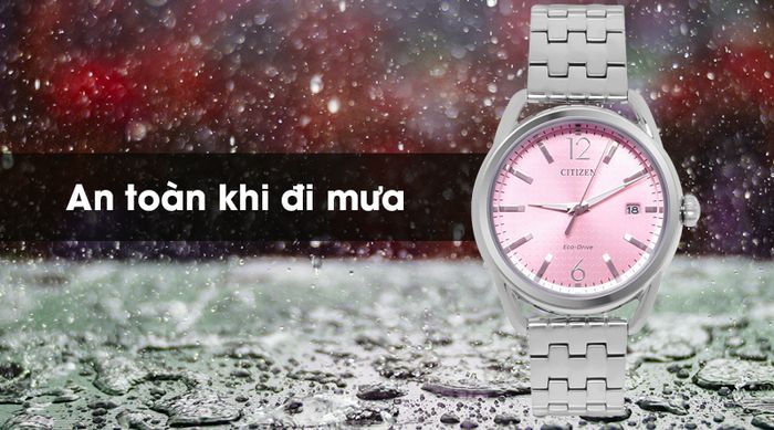 Đồng hồ nữ Citizen FE6080-71X - Eco-Drive có khả năng chống nước khá tốt