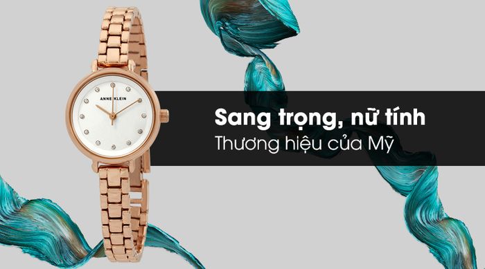 Đồng hồ Nữ Anne Klein AK/2662SVRG thiết kế nữ tính và tinh tế