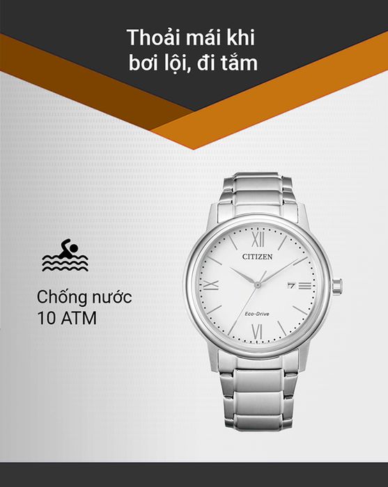 Đồng hồ Nam Citizen AW1670-82A có hệ số chống nước 10 ATM