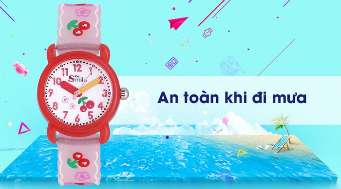 Đồng hồ trẻ em Smile Kid SL033-01 có hệ số chống nước 3 ATM