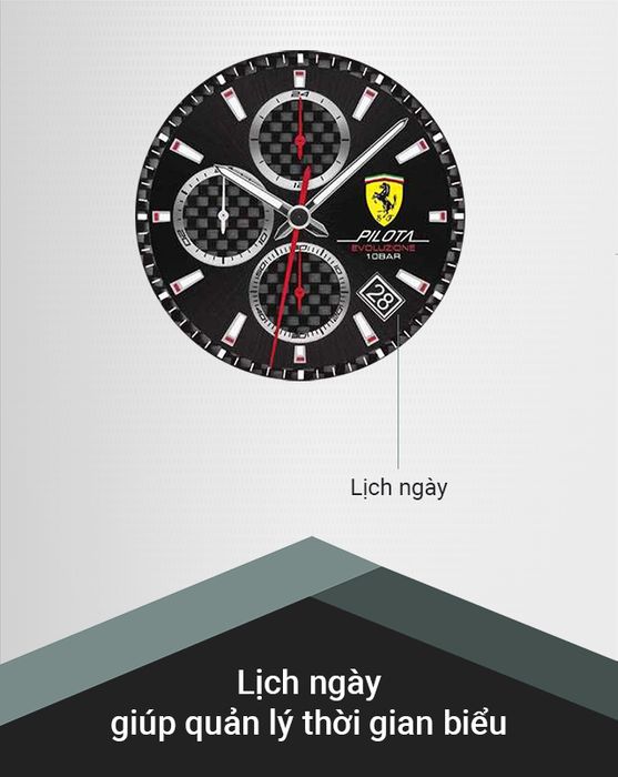 Đồng hồ Nam Ferrari 0830772 có tiện ích lịch ngày