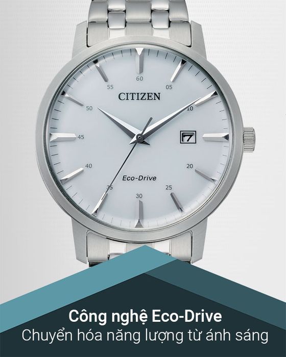 Đồng hồ nam Citizen BM7460-88H có công nghệ Eco-Drive hiện đại