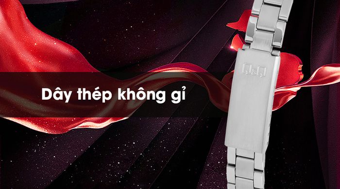 Đồng hồ nữ Q&Q S401J212Y có dây đeo chống ăn mòn