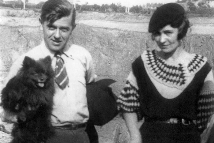 Rene Magritte and his spouse Georgette Berger