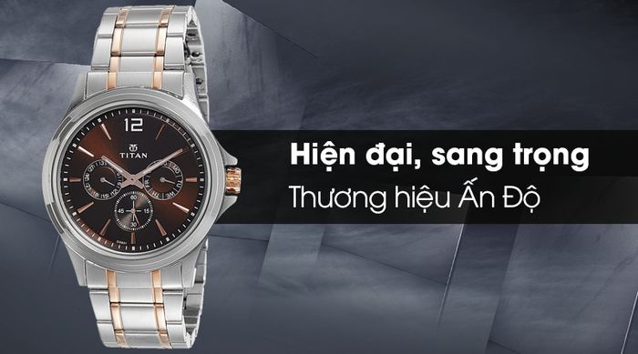 Đồng hồ nam Titan 1698KM01 mang thiết kế lịch lãm và nam tính