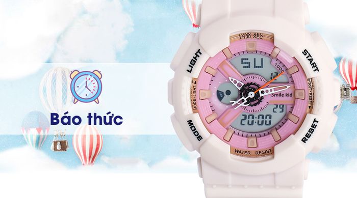 Đồng hồ trẻ em Smile Kid SL017-01 có báo thức hữu dụng