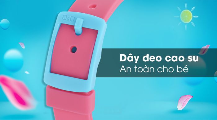 Đồng hồ trẻ em Q&Q VR41J007Y có dây đeo bền bỉ