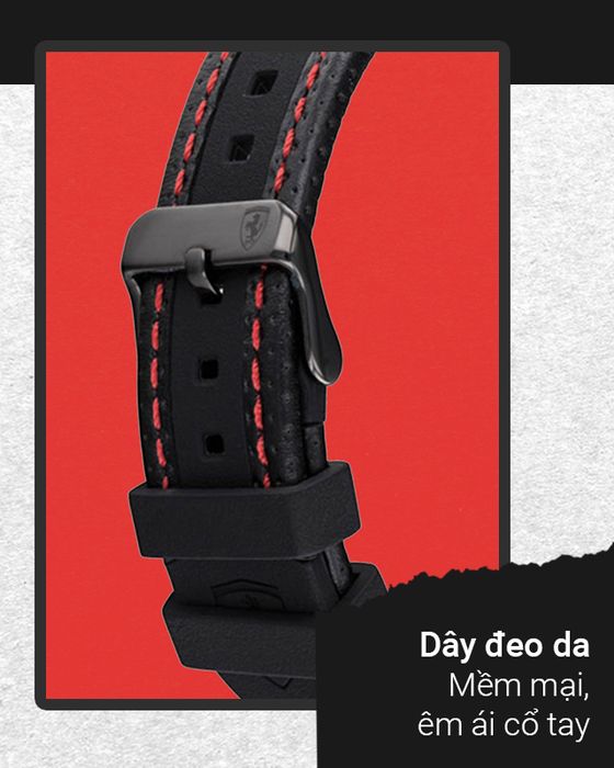 Đồng hồ Nam Ferrari 0830717 có dây đeo da mềm mại