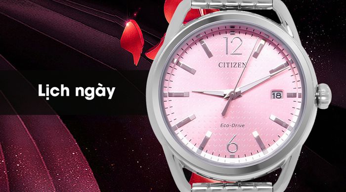 Đồng hồ nữ Citizen FE6080-71X - Eco-Drive có lịch ngày tiện dụng