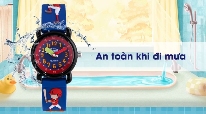 Đồng hồ trẻ em Smile Kid SL026-01 có hệ số chống nước 3 ATM
