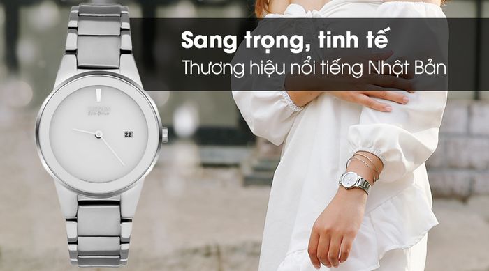 Đồng hồ Nữ Citizen GA1050-51A - Eco-Drive thiết kế tinh tế