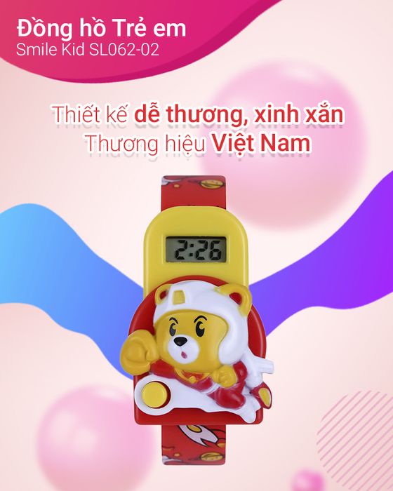 Tổng quan về đồng hồ trẻ em Smile Kid SL062-02 