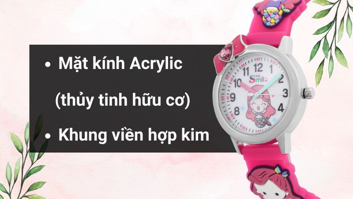 Chất liệu mặt kính và khung viền của mẫu đồng hồ