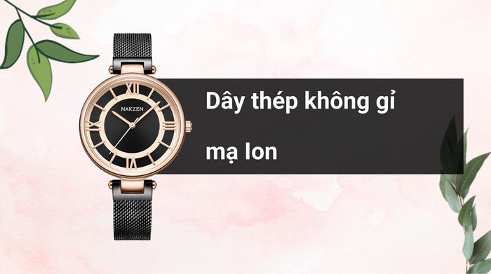 Chất liệu dây đeo của mẫu đồng hồ