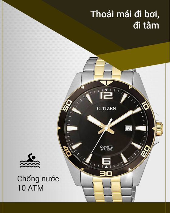 Đồng hồ Nam Citizen BI5059-50E tích hợp hệ số chống nước 10 ATM