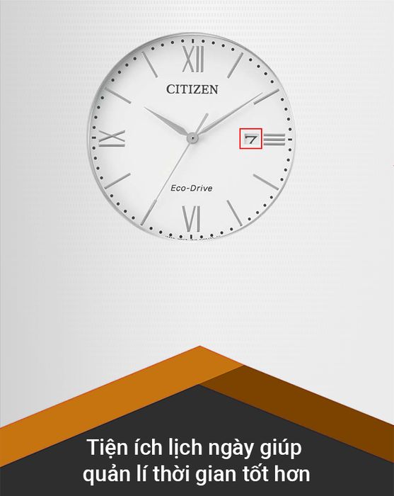 Đồng hồ Nam Citizen AW1670-82A có tiện ích lịch ngày giúp người dùng quản lí thời gian dễ dàng hơn