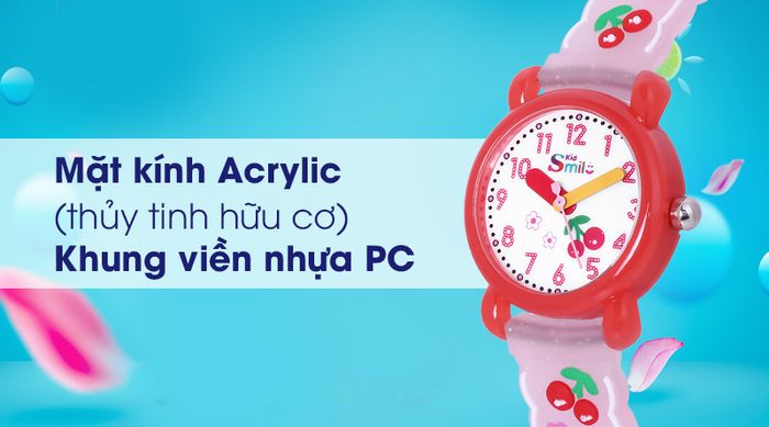 Đồng hồ trẻ em Smile Kid SL033-01 có khả năng chịu lực tốt