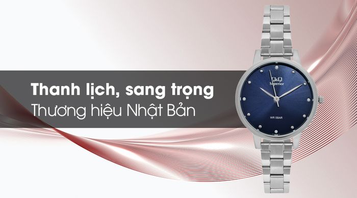 Đồng hồ nữ Q&Q S401J212Y có thiết kế sang trọng và tinh tế
