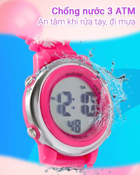 Đồng hồ Trẻ em Smile Kid SL052-01 có hệ số chống nước 3 ATM