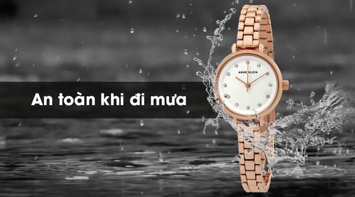 Đồng hồ Nữ Anne Klein AK/2662SVRG có hệ số chống nước 3 ATM