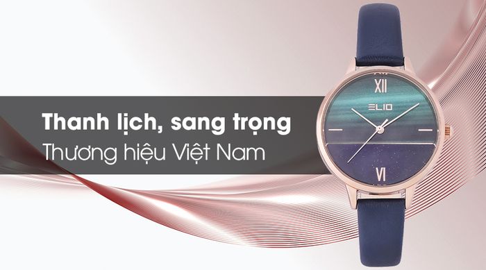 Đồng hồ nữ Elio EL029-01 mang kiểu dáng sang trọng