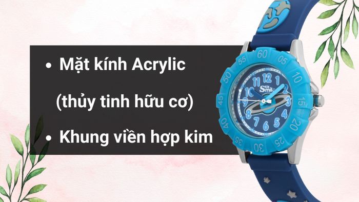 Chất liệu mặt kính và khung viền của mẫu đồng hồ