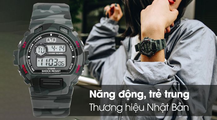 Đồng hồ Nam/Nữ Q&Q M153J009Y có thiết kế trẻ trung và năng động