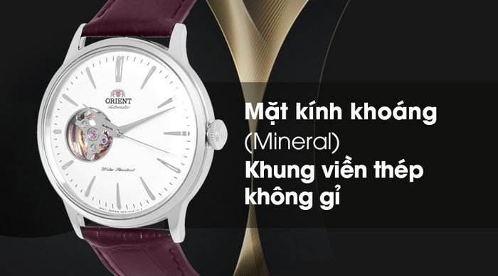 Đồng hồ nam Orient RA-AG0002S10B - Cơ tự động có khung viền bằng thép không gỉ, mặt kính khoáng trong suốt