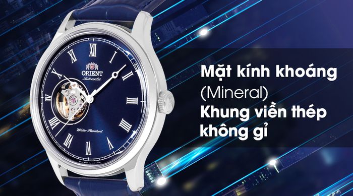 Đồng hồ Nam Orient FAG00004D0 - Cơ tự động có mặt kính trong suốt, khung viền chống ăn mòn, chống oxi hóa tốt