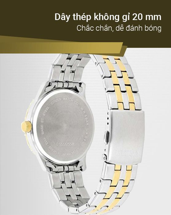 Đồng hồ nam Citizen BE9176-76L có dây đeo cứng cáp