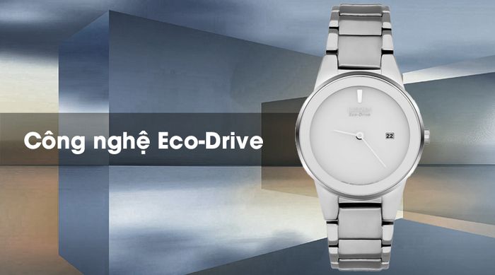 Đồng hồ Nữ Citizen GA1050-51A với công nghệ Eco-Drive