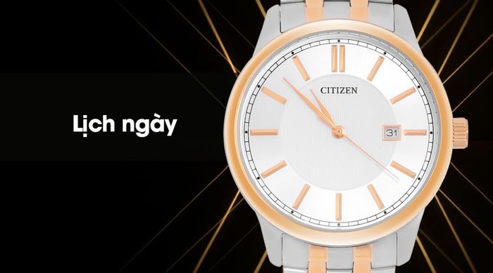 Đồng hồ Nam Citizen BI1054-55A có tiện ích lịch ngày