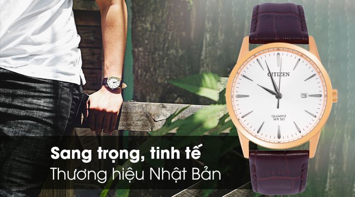 Đồng hồ nam Citizen BI5002-14A có kiểu dáng sang trọng, tinh tế