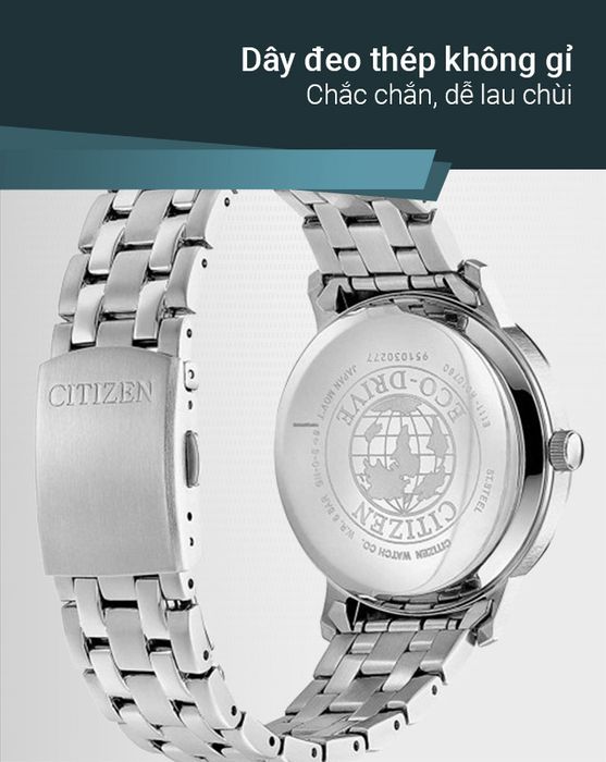 Đồng hồ nam Citizen BM7460-88H có dây đeo bền bỉ