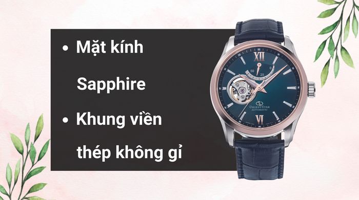 Chất liệu mặt kính và khung viền của mẫu đồng hồ