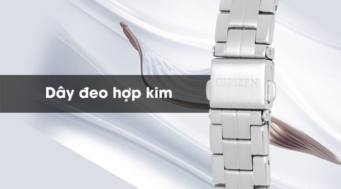 Đồng hồ nữ Citizen EU6080-58D có dây đeo chắc chắn