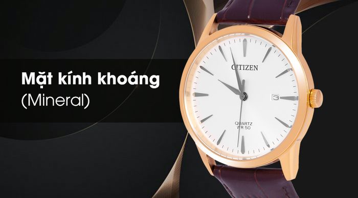 Đồng hồ nam Citizen BI5002-14A được trang bị mặt kính khoáng có độ trong suốt cao, chống trầy xước, nứt vỡ khi có va chạm nhẹ