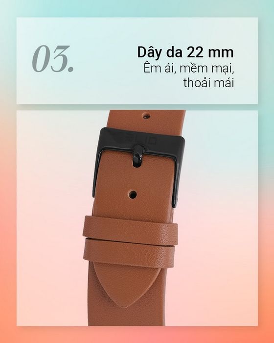 Đồng hồ nam Elio EL075-01 có dây đeo da mềm mại
