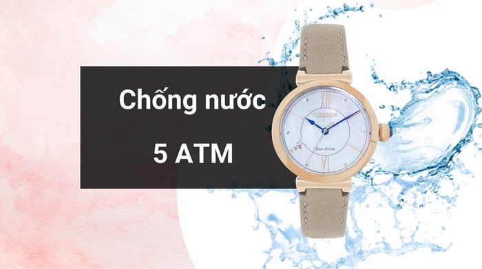 Khả năng kháng nước của mẫu đồng hồ