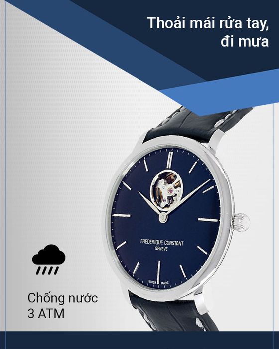 Đồng hồ Nam Frederique Constant FC-312N4S6 có hệ số chống nước 3 ATM